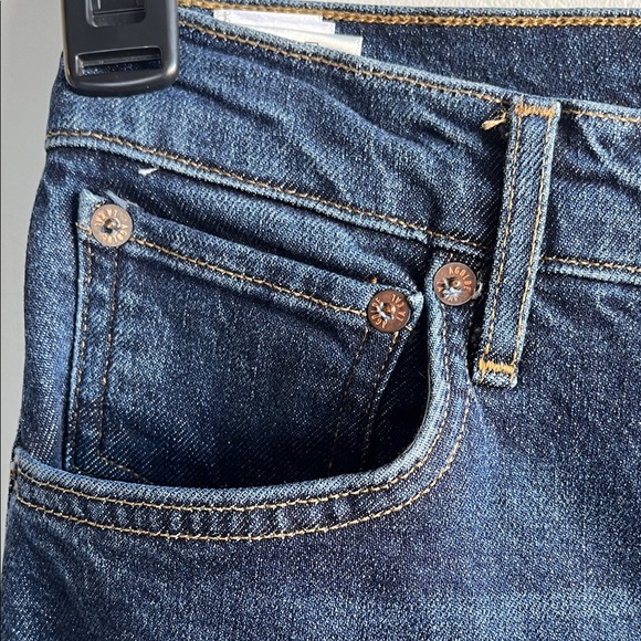 Agolde Riley Long Skinny Jeans - Dark Blue sz 27 - Picture 5 of 10